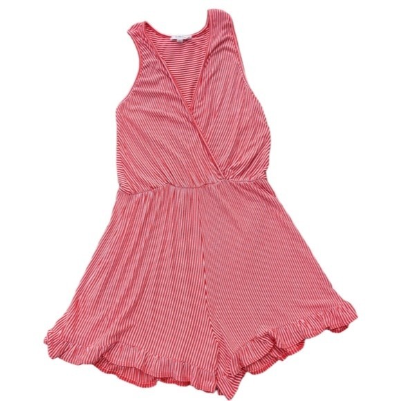 Rolla Coaster Red Striped Romper - Picture 5 of 10